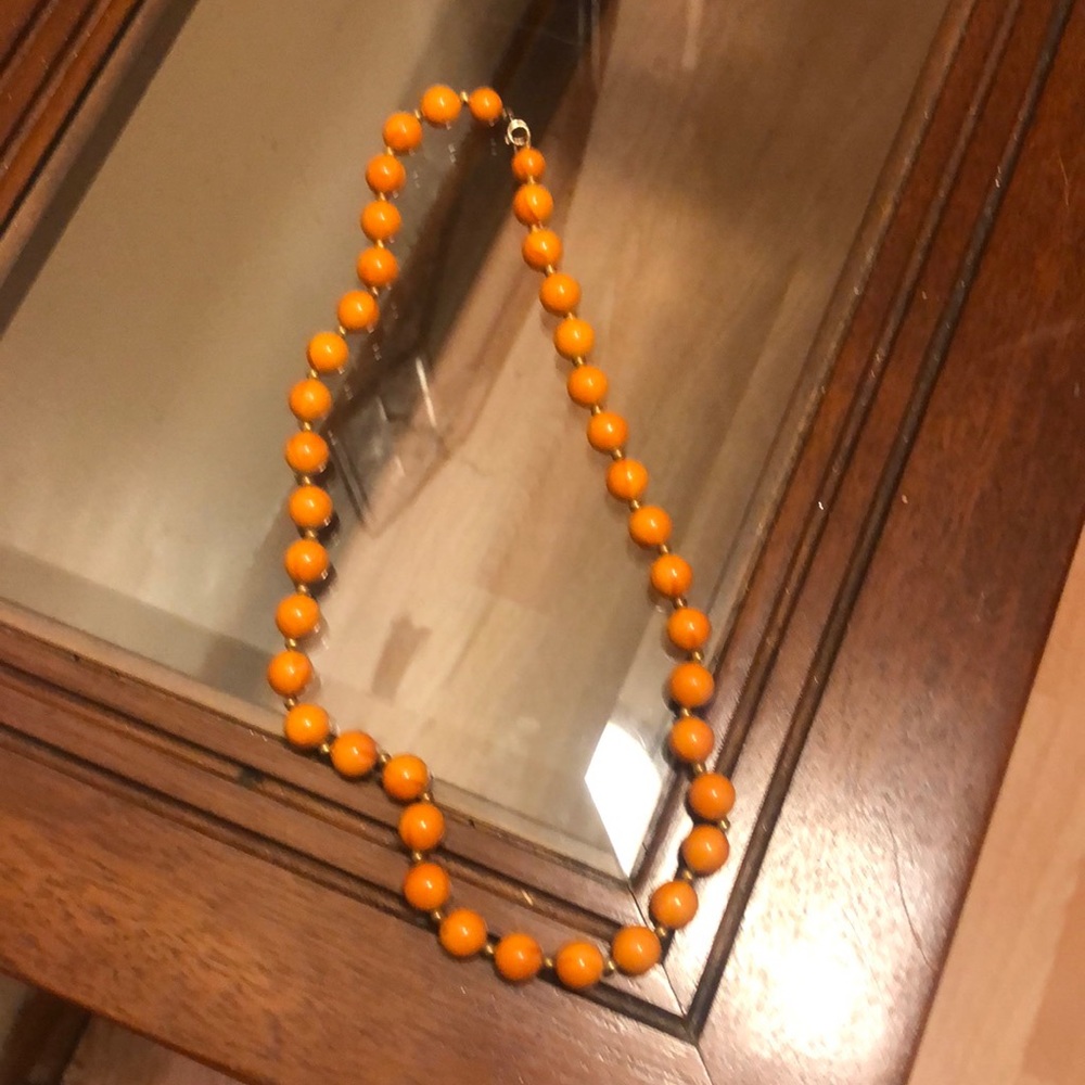 Women preowned Orange Necklace